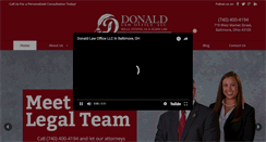 Desktop Screenshot of donaldlawoffice.com